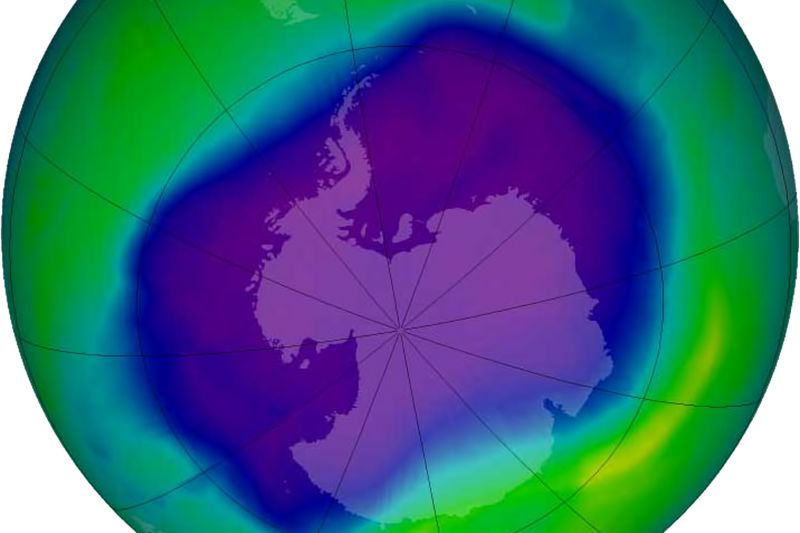 buco dell'ozono sopra l'antartico